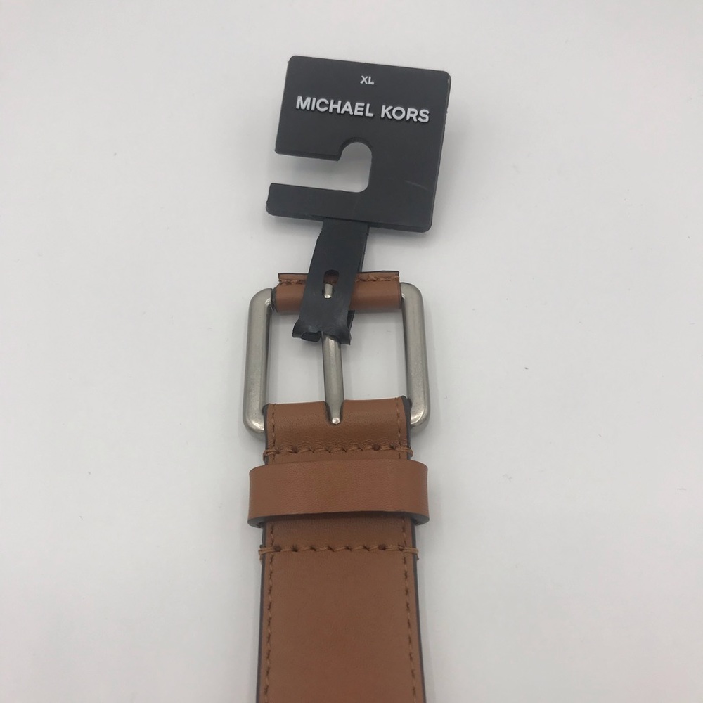 Michael Kors Roller Buckle Belt Cotton Blend Beige Large & Extra Large - Picture 5 of 7